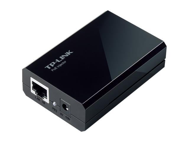 TP-LINK 802.3af Gigabit PoE Injector | Convert Non-PoE to PoE Adapter | Auto Detects the Required Power, up to 15.4W | Plug & Play | Distance Up to 100 meters (328 ft.) | Black (TL-PoE150S)