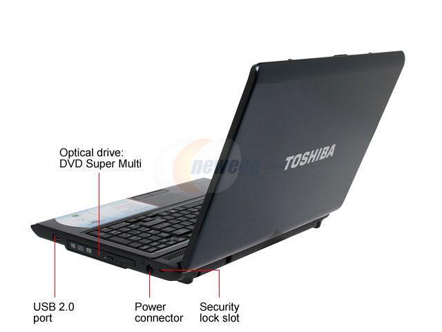 TOSHIBA Laptop Satellite Intel Pentium T2390 3GB Memory 160GB HDD Intel ...
