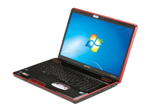 TOSHIBA Laptop Qosmio X505-Q890 Intel Core i7 1st Gen 740QM (1.73GHz) 6GB Memory 500GB HDD 64 GB SSD NVIDIA GeForce GTS 360M 18.4" Windows 7 Home Premium 64-bit