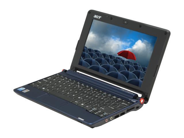 Acer Aspire One AOA150-1570 Sapphire Blue Intel Atom N270(1.60 GHz) 8.9" WSVGA 1GB Memory 120GB HDD Netbook