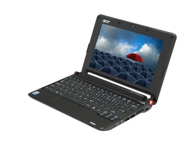 Acer Aspire One AOA110-1626 Onyx Black Intel Atom N270(1.60 GHz) 8.9" WSVGA 1GB Memory 16GB SSD Netbook