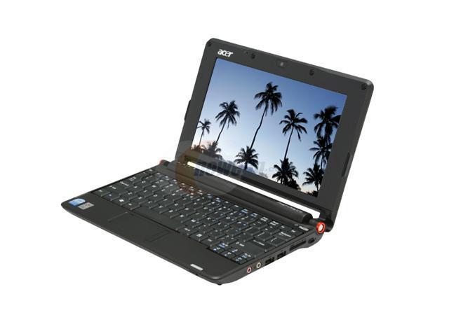 Acer Aspire One AOA150-1029 Onyx Black Intel Atom N270(1.60 GHz) 8.9" WSVGA 1GB Memory 120GB HDD Netbook