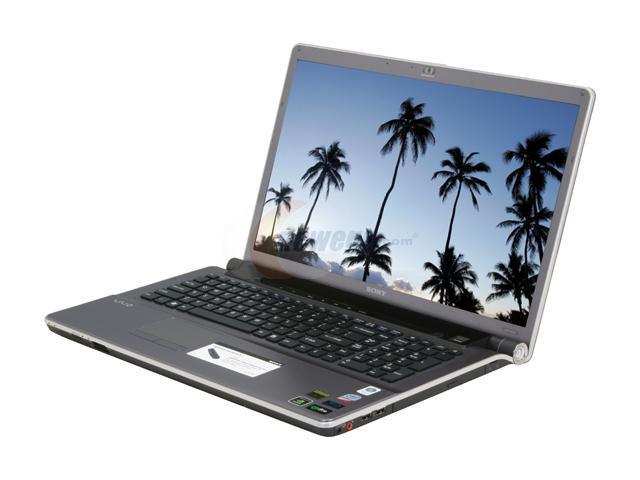 SONY Laptop VAIO AW Series Intel Core 2 Duo P8600 (2.40GHz) 4GB Memory 250GB HDD NVIDIA GeForce 9600M GT 18.4" Windows Vista Home Premium 64-bit VGN-AW190JAH