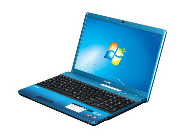 SONY Laptop VAIO E Series Intel Core i3-330M 4GB Memory 500GB HDD ATI Mobility Radeon HD 5470 15.5" Windows 7 Home Premium 64-bit VPCEB16FX/L