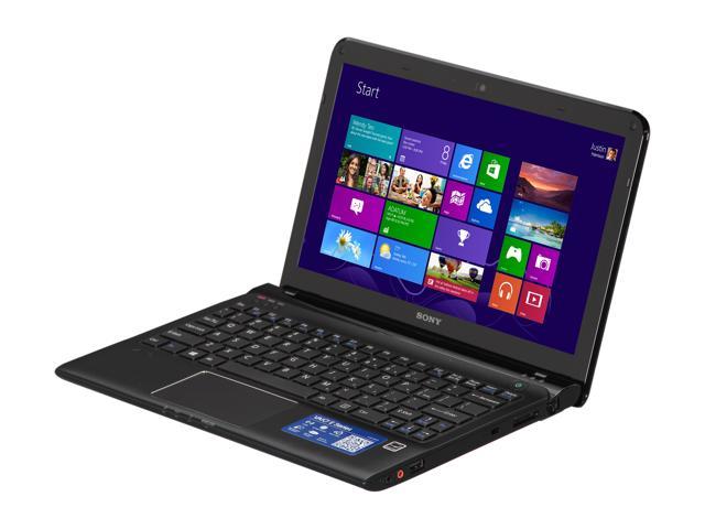 SONY Laptop VAIO AMD E2-1800 4GB Memory 750GB HDD AMD Radeon HD 7340 11.6" Windows 8 64-bit SVE11125CXB
