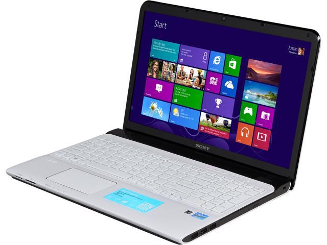 SONY Laptop VAIO E Series Intel Core i5-3230M 8GB Memory 1TB HDD Intel HD Graphics 4000 15.5" Windows 8 64-Bit SVE15137CXW