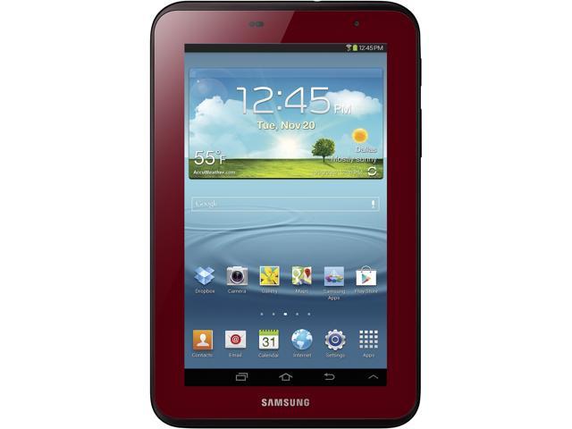 SAMSUNG Galaxy Tab 2 GT-P3113GRSXAR WiFi 7-inch Tablet Bundle with Case - Garnet Red