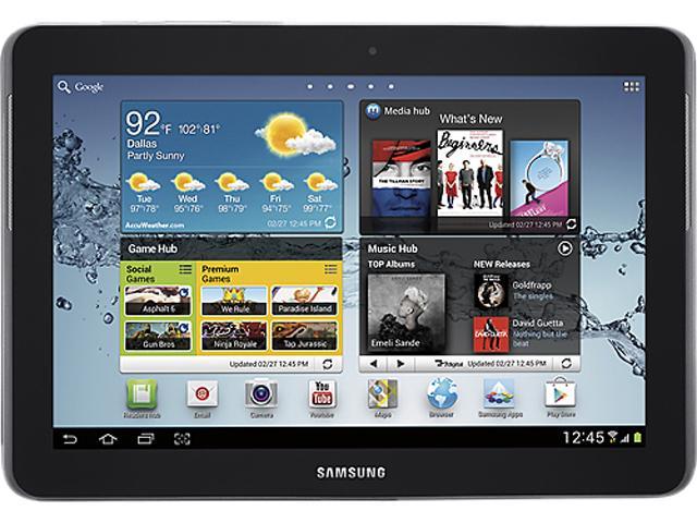 SAMSUNG Galaxy Tab 2 (10.1) TI OMAP4430 1GB Memory 16GB 10.1" Tablet PC - Titanium Silver Android 4.0 (Ice Cream Sandwich) WiFi