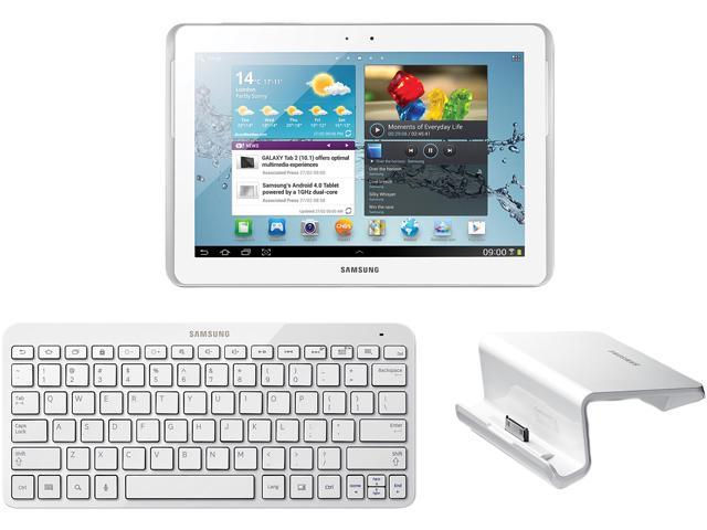 Samsung Galaxy Tab 2 10.1" 1GB Memory 16GB Table PC Android 4.2 (Jelly Bean) with Keyboard, white