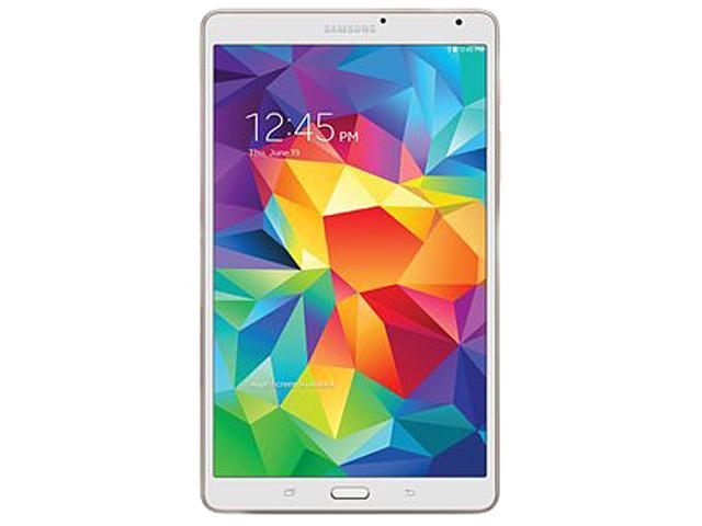 SAMSUNG Galaxy Tab S 8.4 - Exynos 5 Octa Core 3GB Memory 16GB 8.4" Touchscreen Tablet Android 4.4, Dazzling White (SM-T700NZWAXAR)