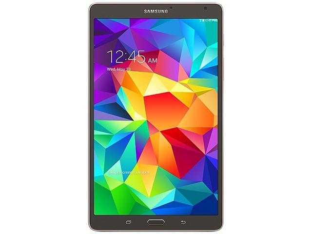 SAMSUNG Galaxy Tab S 8.4 - Exynos 5 Octa Core 3GB Memory 16GB 8.4" Touchscreen Tablet Android 4.4, Titanium Bronze (SM-T700NTSAXAR)