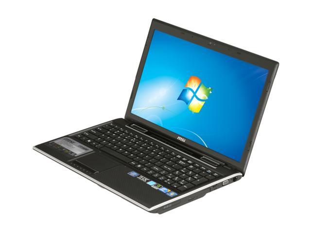 MSI Laptop Intel Core i5-450M 4GB Memory 500GB HDD NVIDIA GeForce GT 325M 15.6" Windows 7 Home Premium 64-bit FX600-002US