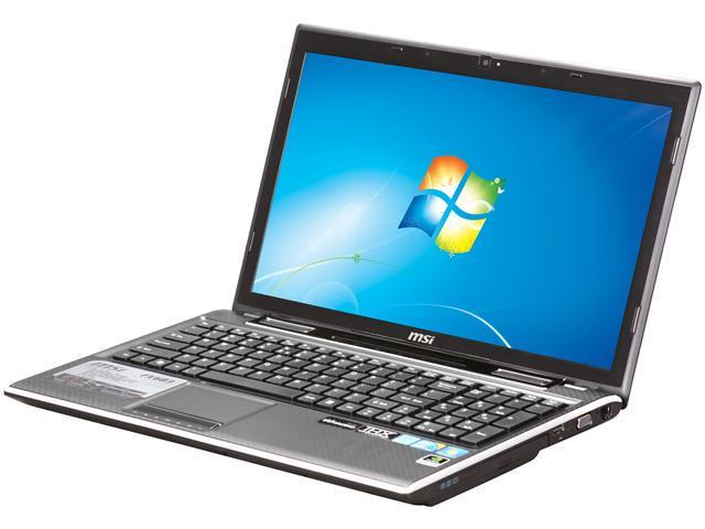 MSI Laptop Intel Core i5-480M 6GB Memory 500GB HDD NVIDIA GeForce GT 425M 15.6" Windows 7 Home Premium 64-bit FX603-064US