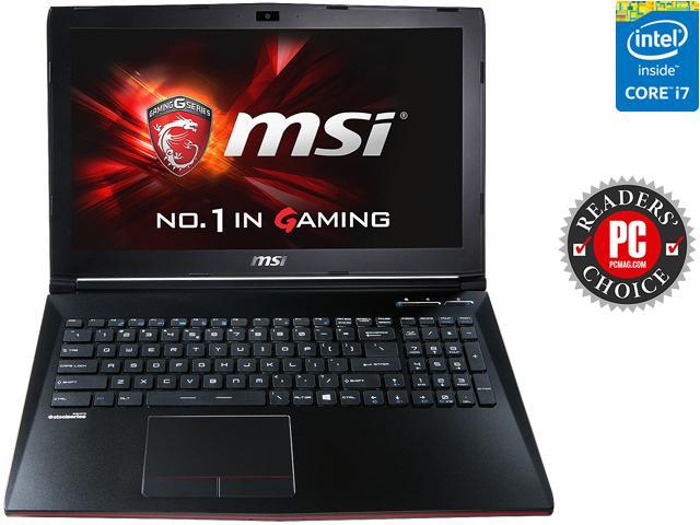 MSI GP Series GP62 Leopard Pro-002 Gaming Laptop 5th Generation Intel Core i7 5700HQ (2.70 GHz) 8 GB Memory 1 TB HDD NVIDIA GeForce GTX 950M 2 GB GDDR3 15.6" Windows 8.1 64-Bit
