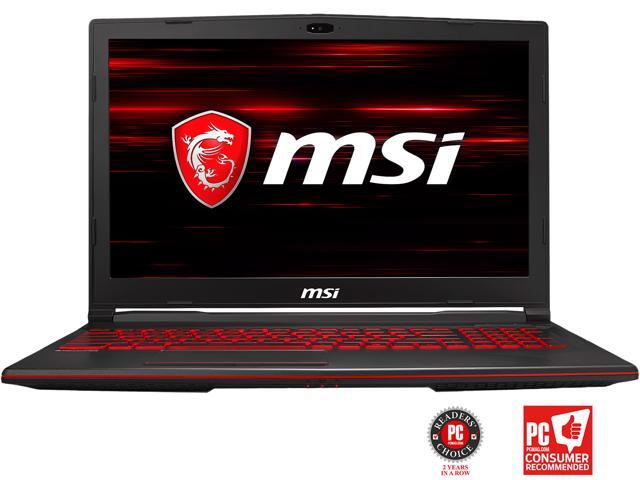 MSI GL63 8RC-076 15.6" IPS FHD GTX 1050 Six-Core Intel i7-8750H 8 GB Memory 1 TB HDD 128 GB SSD Windows 10 Home 64-bit Gaming Laptop -- ONLY @ NEWEGG