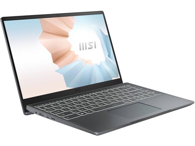 MSI Laptop Modern 14 B11MOU-834CA Intel Core i7 11th Gen 1195G7 (2.90 GHz) 8 GB Memory 512 GB PCIe SSD Intel Iris Xe Graphics 14.0" Windows 11 Home 64-bit