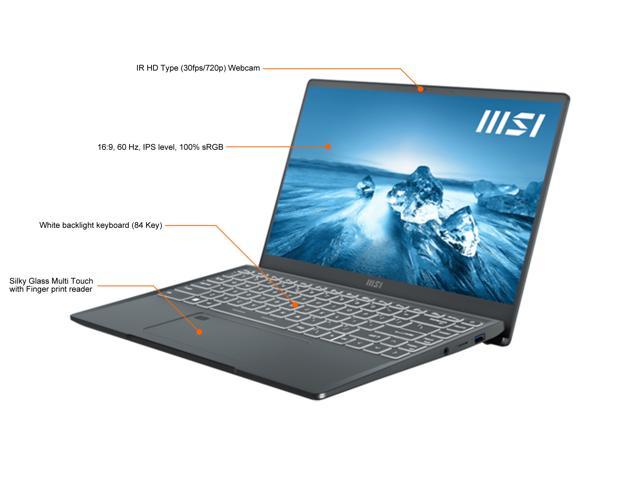 MSI Laptop Prestige 14 Intel Core i7 12th Gen 1260P (2.10GHz 