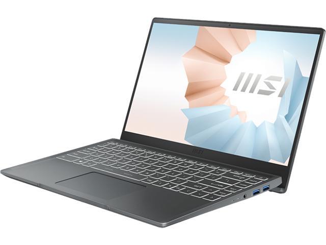 MSI Laptop Modern 14 Intel Core i5 11th Gen 1155G7 (2.50GHz) 8GB Memory 512 GB NVMe SSD Intel Iris Xe Graphics 14.0" Windows 11 Home 64-bit Modern 14 B11MOU-1024
