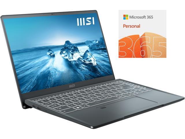 MSI Laptop Intel Core i7 12th Gen 1280P (1.80GHz) 16GB Memory 1TB NVMe SSD Intel Iris Xe Graphics 14.0" Windows 11 Home 64-bit Prestige 14Evo A12M-231