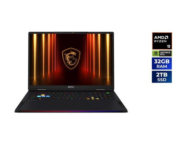 MSI - 18.0" QHD+ 240 Hz - AMD Ryzen 9 9955HX3D - GeForce RTX 5080 Laptop GPU - 32GB DDR5 Memory DDR5 5600 - 2TB NVMe SSD - Windows 11 Home  (Raider A18 HX A9WIG-272US )
