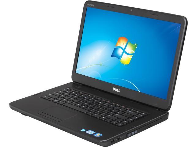 DELL Laptop Inspiron Intel Core i3-2330M 4GB Memory 500GB HDD Intel HD Graphics 15.6" Windows 7 Home Premium 64-Bit I15N-2591BK
