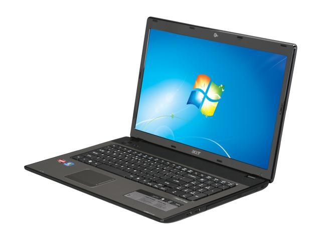 Acer Laptop Aspire AMD Phenom II Quad-Core N970 (2.2GHz) 4GB Memory 500GB HDD AMD Radeon HD 6470M 17.3" Windows 7 Home Premium 64-bit AS7551G-7606