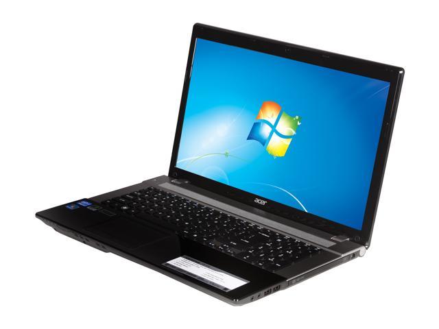 Acer Laptop Aspire Intel Core i7 3rd Gen 3610QM (2.30GHz) 6GB Memory 750GB HDD NVIDIA GeForce GT 650M 17.3" Windows 7 Home Premium 64-Bit V3-771G-9875