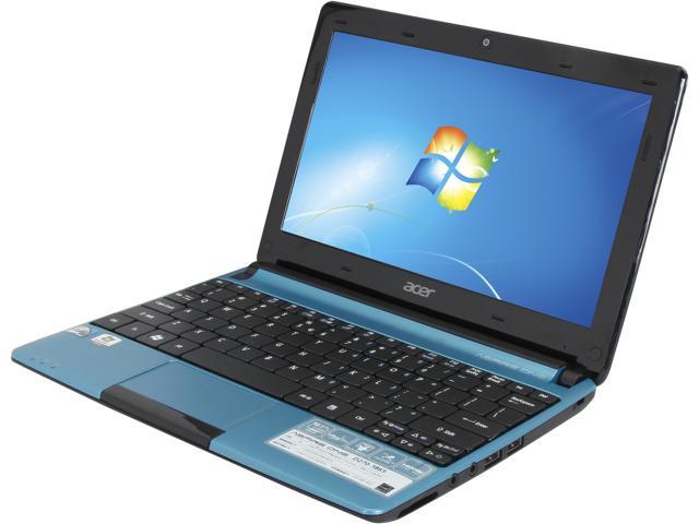 Acer Aspire One AOD270-1865 Aquamarine Blue Intel Atom N2600(1.60 GHz) 10.1" WSVGA 1GB Memory 320GB HDD Netbook