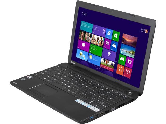 TOSHIBA Laptop Satellite AMD E1-2100 4GB Memory 500GB HDD AMD Radeon HD 8210 15.6" Windows 8 C55D-A5344