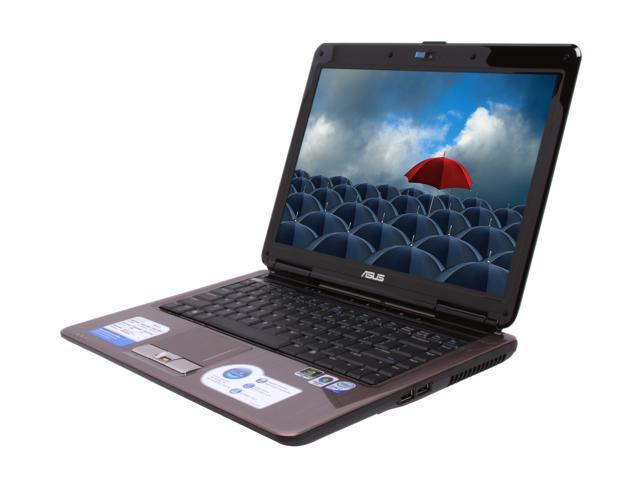 ASUS Laptop N80 Series N80VN-GP011C Intel Core 2 Duo P8600 (2.40GHz) 4GB Memory 320GB HDD NVIDIA GeForce 9650M GT 14.1" Windows Vista Home Premium