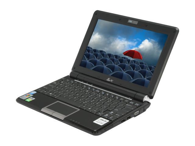 ASUS Eee PC EPC1000HA-BLK001X Black Intel Atom N270(1.60 GHz) 10.0" WSVGA 1GB Memory 160GB HDD NetBook