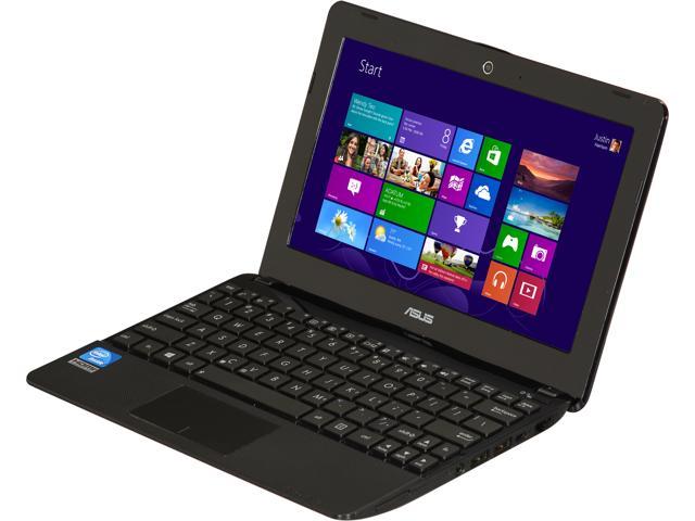 ASUS Laptop Intel Celeron 847 2GB Memory 320GB HDD Intel HD Graphics 10.1" Windows 8 64-Bit 1015E-DS01