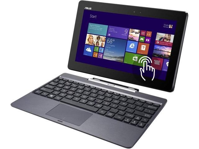 Asus Transformer Book T100TA-B1-GR Tablet PC - Intel Atom Z3740 1.33 GHz Quad-Core Processor - 2 GB DDR3 SDRAM - 32 GB Solid State Drive - 10.1-inch Touchscreen Display - Windows 8.1 - Grey