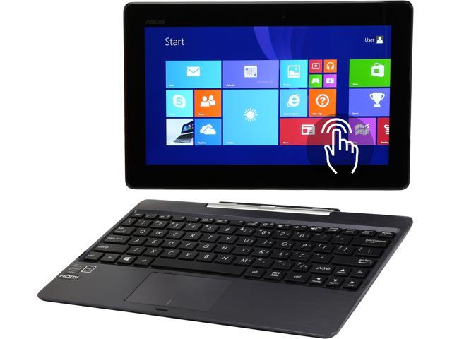 ASUS T100TA-C1-GR 2GB Memory 10.1" 1366 x 768 Certified Refurbished Tablet Windows 8 Home Gray