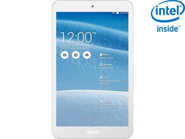 ASUS ME181C-A1-WH Intel Atom Z3745 1GB Memory 16GB eMMC 8.0" Touchscreen Tablet Android 4.4 (KitKat)