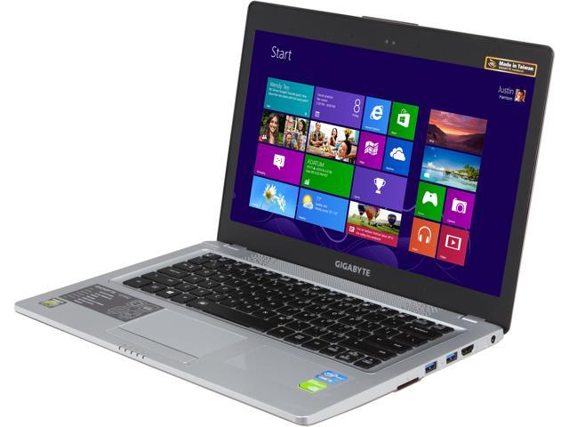 GIGABYTE Laptop Intel Core i5 3rd Gen 3230M (2.60GHz) 8GB Memory 128 GB SSD NVIDIA GeForce GT 730M 14.0" Windows 8 U2442D-CF1