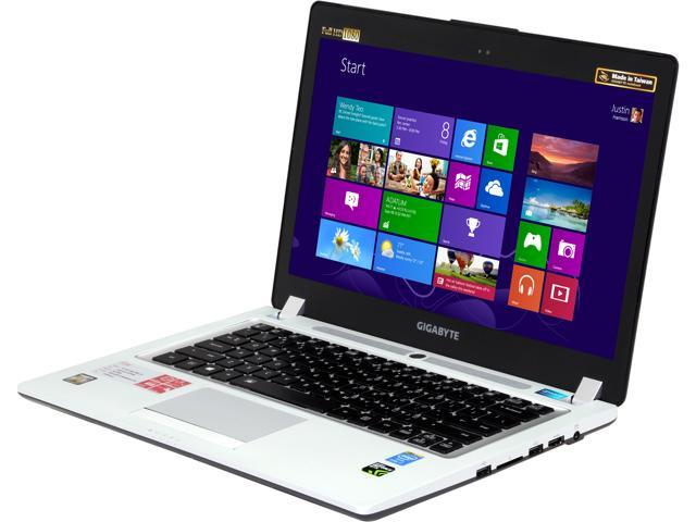 GIGABYTE - 14.0" - Intel Core i7 4th Gen 4700HQ (2.40GHz) - NVIDIA GeForce GTX 760M - 8 GB DDR3 - 1TB HDD 128 GB SSD - Windows 8 - Gaming Laptop (P34G-CF1 )