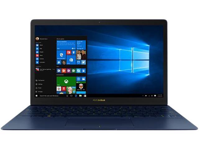 ASUS ZenBook 3 UX390UA 12.5" Ultraportable Laptop Intel Core i7-7500U KabyLake 16 GB RAM 512 GB PCIe SSD with Fingerprint Sensor and Harman Kardon Audio, Blue