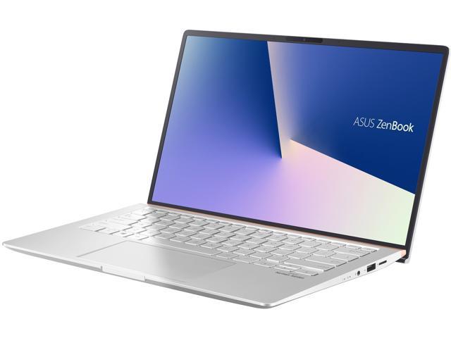 ASUS ZenBook 14 Ultra-Slim Laptop 14" Full HD 4-Way NanoEdge Bezel, AMD R7 3700U CPU, 16 GB DDR4, 1 TB PCIe SSD, Windows 10 Pro - UM433DA-NH74, Icicle Silver