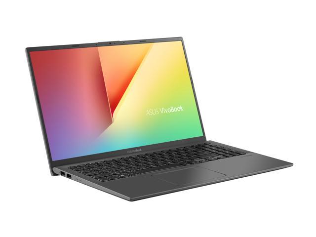 ASUS VivoBook 15 Thin and Light Laptop, 15.6" FHD Display, Intel i5-1035G1 CPU, 8 GB RAM, 256 GB SSD + 1 TB HDD, Backlit Keyboard, Fingerprint, Windows 10, Slate Gray, F512JA-NH56