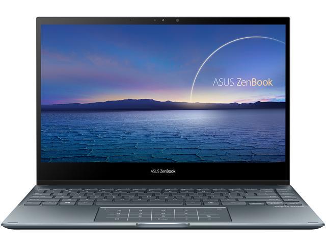 ASUS ZenBook Flip 13 Ultra Slim Convertible Laptop, 13.3" OLED FHD Touch Display, Intel Core i5-1135G7 Processor, Intel Iris Xe Graphics, 8 GB RAM, 512 GB SSD, Windows 10 Home, Pine Grey, UX363EA-DH51T