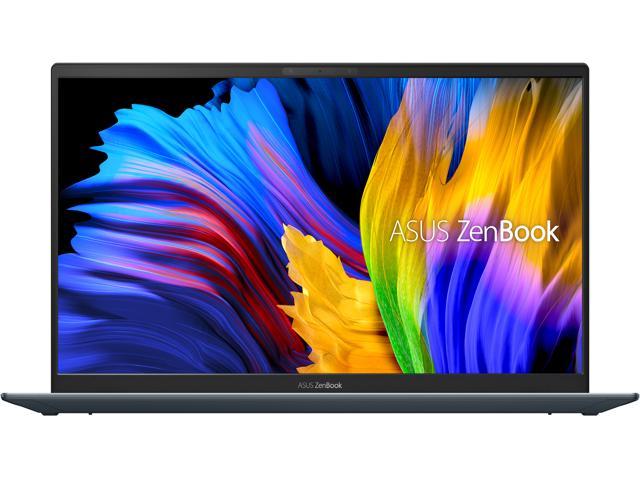 ASUS ZenBook 14 Ultra-Slim Laptop 14" Full HD NanoEdge Bezel Display, AMD Ryzen 7 5700U CPU, Radeon Graphics, 16GB RAM, 1TB PCIe SSD, NumberPad, Windows 10 Pro, Pine Grey, UM425UA-NS74, Only at Newegg