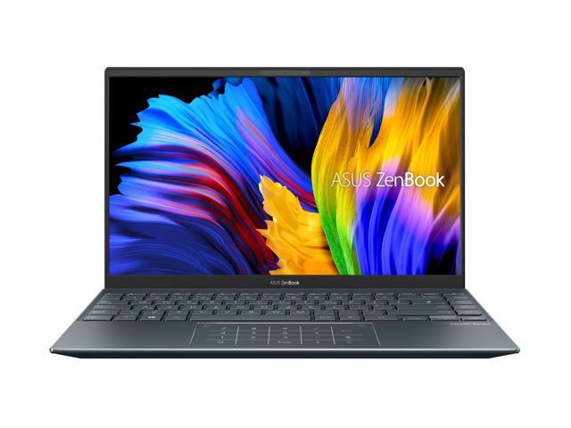 ASUS ZenBook 14 Ultra-Slim Laptop 14" Full HD NanoEdge Bezel Display, AMD Ryzen 7 5800H CPU, AMD Radeon Graphics, 16GB RAM, 1TB PCIe SSD, NumberPad, Windows 10 Pro, Pine Grey, UM425QA-ES74