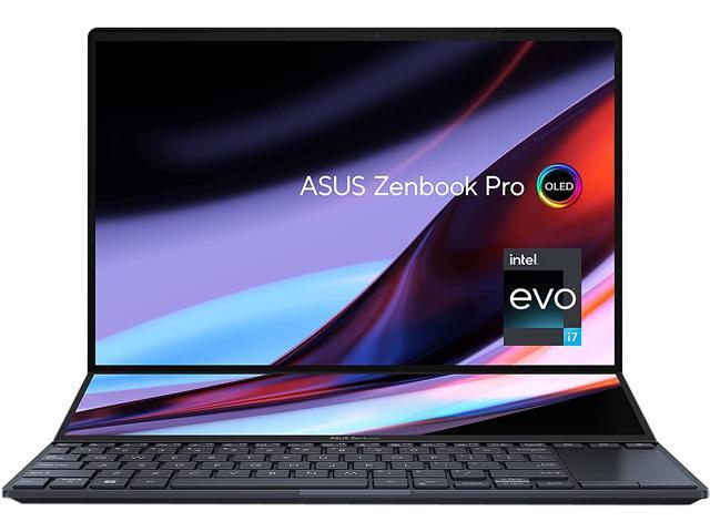 ASUS ZenBook Pro 14 Duo OLED 2.8K OLED Touch, 120Hz Refresh Rate, ScreenPad Plus, Intel Evo Platform, i7-12700H CPU, 32GB RAM, 1TB SSD, Windows 11 Tech Black, UX8402ZA-DB76T - Newegg.com