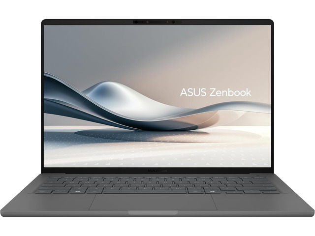 ASUS Laptop Zenbook A14 Qualcomm Snapdragon X X1-26-100 32GB Memory 1TB M.2 NVMe PCIe 4.0 SSD Qualcomm Adreno GPU 14.0" Non-Touch Screen Windows 11 Home UX3407QA-DS51-CA