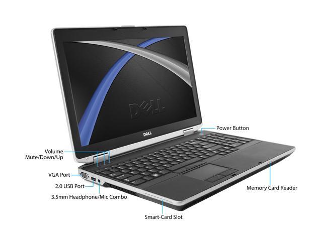DELL Grade A Laptop Latitude E6530 Intel Core i7 3520M (2.90 GHz) 8 GB  Memory 128 GB SSD 15.6