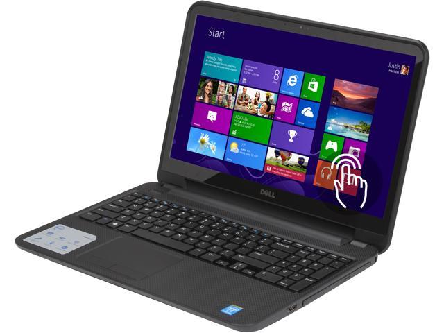 DELL Laptop Inspiron Intel Pentium 2127U 4GB Memory 500GB HDD Intel HD Graphics 15.6" Touchscreen Windows 8 15 (3521)