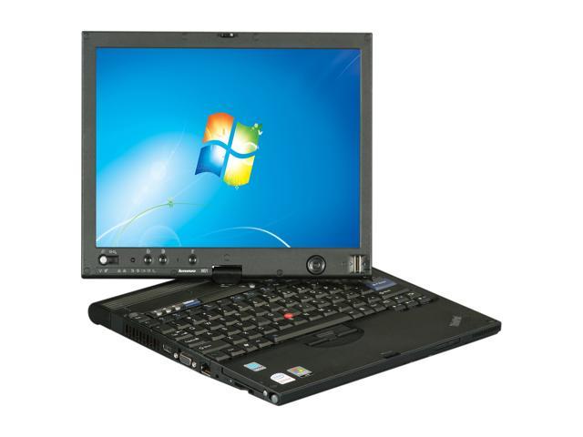 ThinkPad Intel Core 2 Duo 2 GB Memory 80 GB HDD 12.1" Tablet PC Windows 7 Home Premium X61