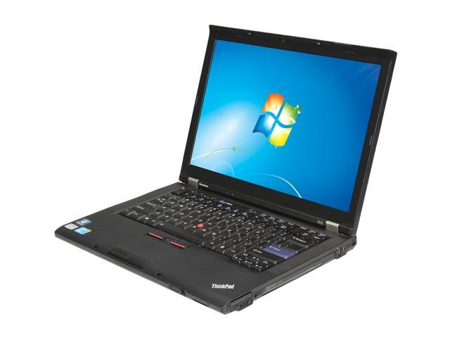 ThinkPad Laptop T Series 2.40GHz 4GB Memory 250GB HDD 14.1" Windows 7 Home Premium T410