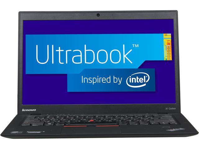 Lenovo ThinkPad X1 Carbon Ultrabook 14" Laptop - Intel Core i7 3667U (2.00GHz) 8GB Memory - 180GB Solid State Drive win7 Pro